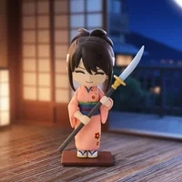 POP MART Gintama WELCOME TO YOROZUYA Series Blind Box Toys Kawaii Anime Action Figure Caixa Caja Surprise Mystery Box Dolls