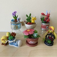 Pokemon Botanical Pikachu Pigeot Fushigidane Hassam Box Eevee Blind Box Anime Figures Snorlax Surprise Gift Colletions Toy
