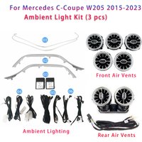 For Mercedes C-Coupe W205 Interior Ambient Light Kit 64 Color Full Upgrade for 2015-2023 Models Complete with Installation Kit