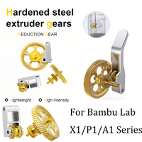 For Bambu Lab P1 X1 A1 Serie Upgraded Extruder Gear Kit All Metal RNC Nano-Coated Hardened Steel Gear Lightweight High Strength