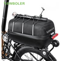 NEWBOLER Brompton Rear Seat Bag 10L Large Capacity Waterproof Bicycle Bag Bicycle Luggage Suitable for Brompton Folding Bicycles