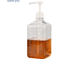 1PC 1600ml Liquid Dispenser with Scale Coffee Syrup Bee Drip Bottle with Hydraulic Pump and Nozzle Head Kitchen Honey Container