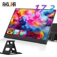 17.3 Inch Portable Monitor 1366X768 16:10 250cd/m2 Gaming Computer Expand Display pc Raspberry For XBox PS4/5 Switch Loptop