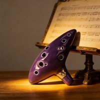 Hot Ocarina Ceramic Legend Of 12 Tones Alto C Ceramic Ocarina Musical Instrument with Song Book Neck String Neck Cord