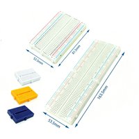 170 / 400 / 830 Tie Points Solderless Breadboard MB-102 BB-801 SYB-170 Prototype Universal PCB Jumper Dupont Test Bread Board