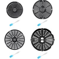 1Pcs Aluminum Alloy Air Fryer Replacement Grill Pan Non Stick Grill Pan Crisper Plate Replacement Parts Kitchen Supplies