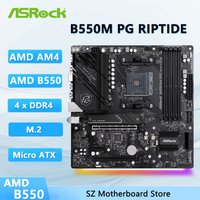 ASROCK B550 Motherboard B550M PG Riptide Motherboard AM4 128GB DDR4 support Ryzen 5600 3600 4650 3800 5800 5900 4750 5700 CPU