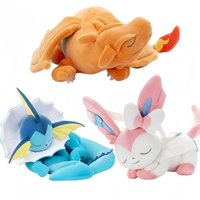 Pokemon Plush Vaporeon Stuffed Animals Charizard Sprigatito Sylveon Plush Toy Stuffed Doll Sleeping Series Peluche Toy Gift