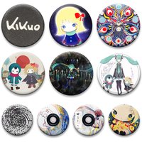 Music Master Exquisite Anime Brooch,Kikuo Cute Cartoon Button Pins,Daily Stylish Ornament Handmade Badge for Backpack Accessorie