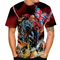 Hot Selling New Live Dead 3D Printing Men's T-shirt Rock Music Round Neck Short Sleeve Heavy Metal Fashion Casual Unisex Tops