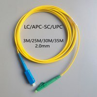 Fiber Optic LC/APC-SC/UPC 3/25/30/35M 2.0mm FTTH LSZH Simplex Mode Optical Fiber Connector Fiber Optic Internet Cable