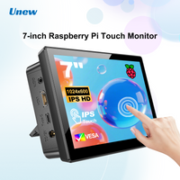 7-Zoll-HDMI-Touchscreen-IPS-Display für Raspberry Pi 3 4 5 Banana Pi VESA-Montage Industriemonitor Typ C für Laptop PC
