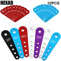 25T/24T/23T Metal Steering Servo Arm Extension Horn 37mm for 1/10 RC Car Boat Futaba HSP Wltoys SCX01 RC Car Crawler Parts