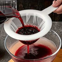 400-Count Ultra Fine Mesh Filter| Reusable Hanging Sieve for Home Brewing, Kitchen, Juice and Flour Straining, Food Strainer