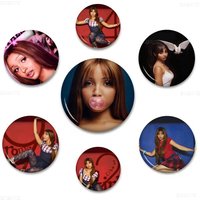 Singer Pink P-Pantheress Anime Brooches Cute Cartoon Badge Jacket Jeans Lapel Pin Gift Accessorie