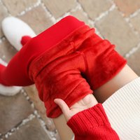 Collants épais en peluche pour femmes, leggings rouges brillants, pantalons chauds, vêtements de mariage, nouveau design, automne, hiver, 160g, 300g