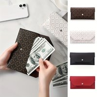 Men's Wallet Slim Design Large Capacity Long Bill Coin Money Holder for Checks Documents Storage Daily Commuting And Gifts