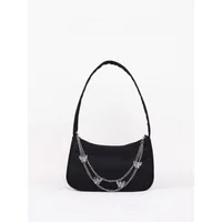 Leisure and Fashion Butterfly Underarm Bag Chain Shoulder Bag Lightweight Wide Shoulder Strap Square Bag Suitable for Daily Use