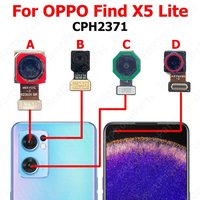 Rear Front Camera For OPPO Find X5 Lite CPH2371 Backside Facing Frontal Selfie Back Camera Module Mobile Phone Replacement Parts