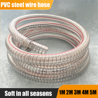 PVCsteel wire hose transparent multifunctional high pressure temperature cold resistance thickened explosionproof drainage pipe