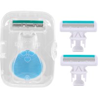 1 Handle 3 Blades Mini Razor Women With Storage Box Stainless Steel Blades Safe Razor For Body Hair Remove