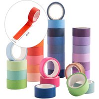 60 Rolls Washi Masking Tape Set 8mm/15mm Wide Decorative Craft Tape Collection For Scrapbook DIY Crafts Gift Wrapping Planner