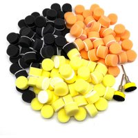 1" 25mm 50Pcs Sponge Buffing Polishing Pads Waxing Buffer Tools Rough & Medium & Fine Fit Car Polisher for Dremel Rotary Tool
