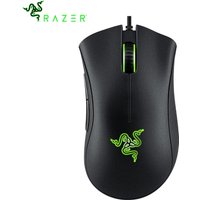 Black Razer DeathAdder Essential Wired Gaming Mouse Mice 6400DPI Optical Sensor 5 Independently Buttons For PC Gamer