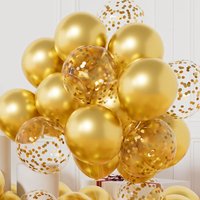 10/12inch Metal Confetti Balloon Gold Silver Matte Latex Ballon Party Birthday Wedding Decoratoin Baby Shower Anniversary Globos