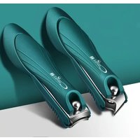 Splash proof dark green matt nail clippers, household men and women's general personal care manicure tool set