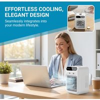 Dormitory Portable Spray Air Cooler Humidification Fan Desktop Mobile Cooler Small Household Mini AC Alternative