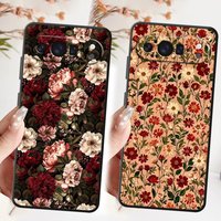 Case for Google Pixel 10 9 Pro XL 9a 8a 7a 6 7 8 Pro 6a Funda Phone Cover Retro Floral Prints