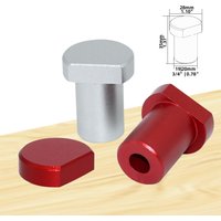 Aluminum Alloy Workbench Peg Brake Stops Bench Clamp 19/20mm Dog Woodworking Table Limit Block Workbench Workshop Tenon Stopper