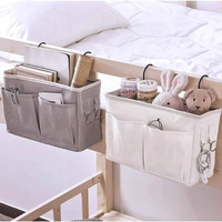 Baby Diaper Storage Bag Organizer Bedside Storage Rack Dormitory Storage Basket Bedside Hanging Basket Bedside Storage Basket