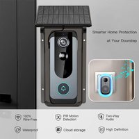 IP65 Waterproof Outdoor Wireless Doorbell with Solar Rain Cover Camera Tuya Eye Digital Door Peepholes Smart Home Video Intercom