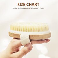 Exfoliating Bathing Brush Natural Bristle Brush Soft Wet Dry Skin Body SPA Brush Bath Massager Home Dry Wet Back Shower Brushes