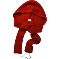 Winter Warm Soft Knitted Hat Shawl Women's 2-in-1 Caps Thicken Earmuff Hood Scarf High Quality Designer Warm Pullover Snood Hat
