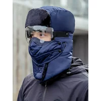 AliExpress MOONBIFFY Outdoor Winter Fashion Warm Hat Men Winter Thicken Ski Hats for Women Windproof Hood Hat Cycling Cap Balaclava with Goggles