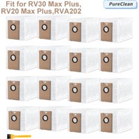 RVA202 Dust Bags Compatible with Tapo RV30 Max Plus, RV20 Max Plus Robot Vacuum Cleaner, 3.5L Large Capacity Vacuum Cleaner Bags