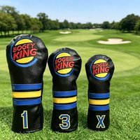 Fashionable golf club head cover,made of dust-proof and durable materials, provide the best protection for golf clubs