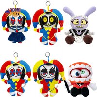 17-25CM Jax Plush Digital Doll Circus Maid Magical Rabbit Clown Cartoon Collectible Home Decor for Fans image 4