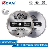 XCAN Wood Saw Blade 230 235 250 254 255 300mm TCT Wood Cutting Disc Carbide Circular Saw Blade for Woodworking