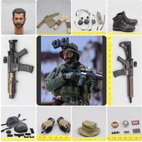 For Sale 1/6 Minitimes M050 Mini Times M050 Soldier Doll Duty Man Head Dress Uniform Coat Weapons MK18 Helmet Toys Model For 12"