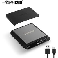 MHW-3BOMBER Smart Drip Espresso Coffee Scale with Auto Timer USB Charging Kitchen Electronic Scale Cafe Home Barista Accessories