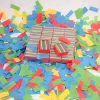 1kg/lot Eco-friendly Pink Blue Rectangle Confetti Paper Biodegradable for Confetti Cannon Machine Wedding Birthday Party Event