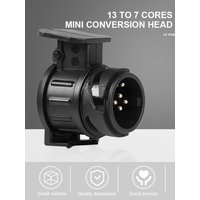 13 To 7 Pin RV Connector Durable Trailer Connector Waterproof Towing Connection Adapter for Towing Truck for Touring Car Trailer