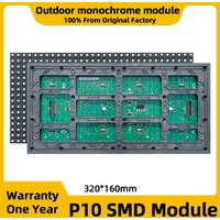 P10 Single Color LED Panel LED Digital Signage SMD Outdoor Waterproof LED Display Billboard Pixel Display HUB12 Module