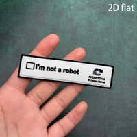 An Anti-Counterfeit Pvc Soft Rubber Morale Badge Patch-Sticker Suitable for Hats, Clothing, Backpacks, Jackets, Vests - Embroidered Patch