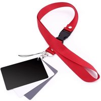 3 in 1 WB 18% White Black Grey Balance Cards With Neck Strap Set for Digital Camera Photography Studio Precise Exposure