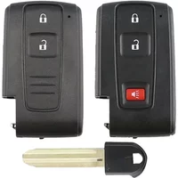 Dahai Fits Toyota Prius 2004-2009 Key Fob Cover Case Shell Keyless Entry Remote Replacement With Blank Key Replacement Shell